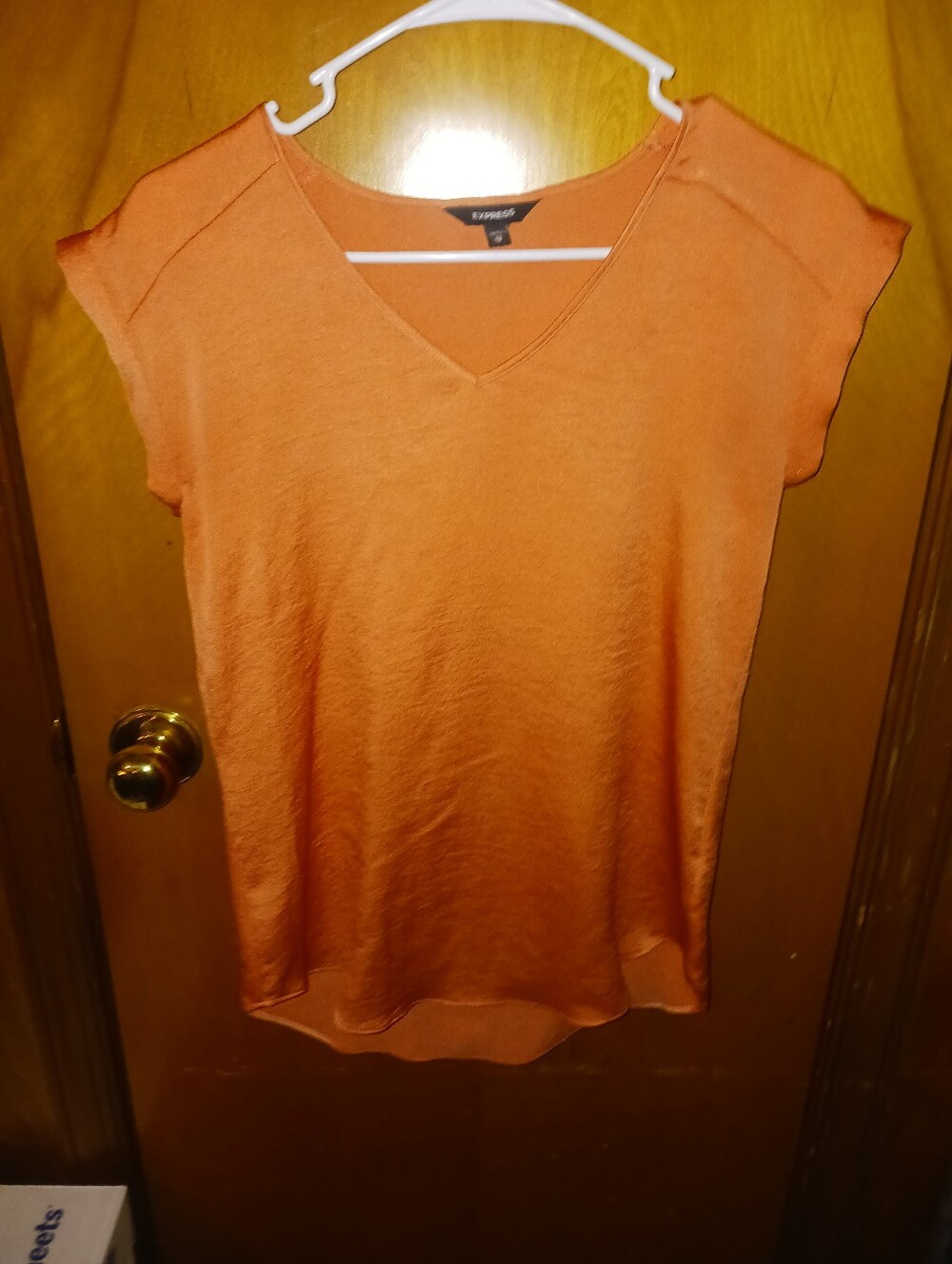 Express V-Neck Short Sleeve Top